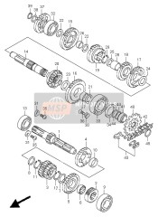 2433136E01, Ingranaggio Condotto 3?VEL., Suzuki, 2