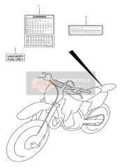 6862301B01, Etichetta Raccomandazioni Carb, Suzuki, 1