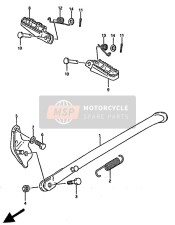 4355137202019, Footrest, Fr Rh, Suzuki, 2