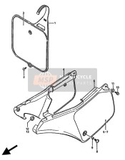 4721101B0025Y, Cover,Frame Lh (Yellow), Suzuki, 0