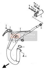 1418136A00, Guarnizione Scarico, Suzuki, 0