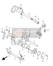 2523104700, Fork, Gear Shift, No.3, Suzuki, 2