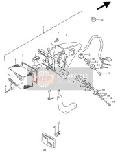 3597001A00, Reflex Reflector, Rear, Suzuki, 1