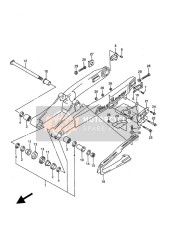 Bras oscillant arrière