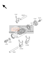 Gear Change Drum & Shift Fork