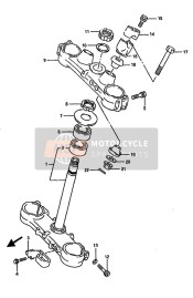 5621127100, Soporte Manillar Derecho, Suzuki, 2