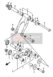 6217543D00, Bearing, Rear, Suzuki, 1