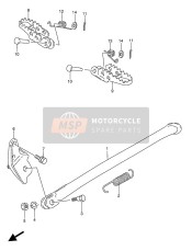 4355026C0219F, Footrest, Rh (Blue), Suzuki, 0