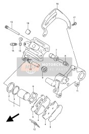 6917114D00, Coperchio Pinza Freno, Suzuki, 3