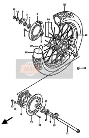 6473315D00, Retainer,Rear Sprocket, Suzuki, 2