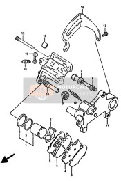 Calibre trasero