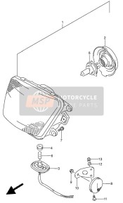 3510012D52999, Scheinwerfer, Suzuki, 0