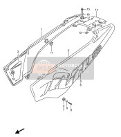 6814031D20A3A, * Set Calcas, Tapa Lateral, Iz, Suzuki, 0