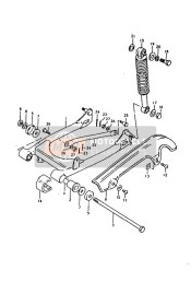 Bras oscillant arrière (RM50N,RM50T,RM50X)