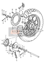 Roue arrière (RM100N,RM100T)