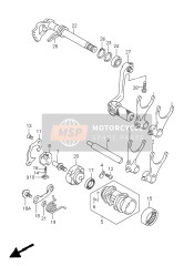 2522135G00, Fork, Gear Shift No.2, Suzuki, 1