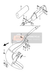 1433028E00H01, Body, Muffler 2ND, Suzuki, 0