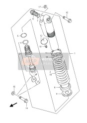 6221103BA0, Spring, Rear (K=4.8)   (Hard), Suzuki, 1