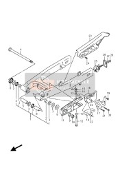 Bras oscillant arrière