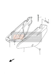 4721103B70YU1, Cover, Frame Lh (Yellow), Suzuki, 0