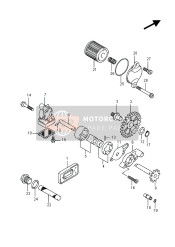 1644049H10, Shaft, Oil Pump Driven Gear, Suzuki, 0
