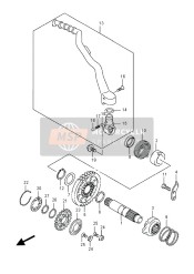 2630049H11, Lever Assy, Kick Starter, Suzuki, 0