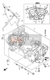 1148149H10, .Gasket, Crankcase, Suzuki, 2