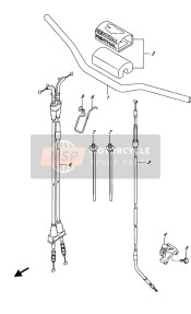 5821046K00, Cable Assy,Clutch, Suzuki, 0