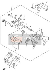 Bremssattel hinten