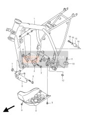 4110008G00YU8, Frame (Gray), Suzuki, 0