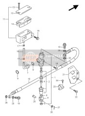 6948036E00, Hose, Rear Brake, Suzuki, 0