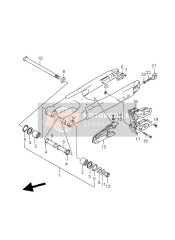 Bras oscillant arrière