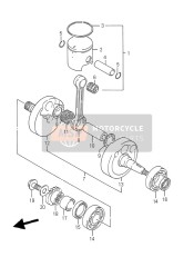 1211043D400F0, Piston, Suzuki, 0