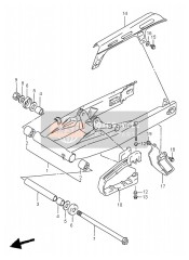 Bras oscillant arrière