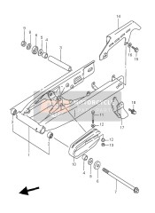 Bras oscillant arrière