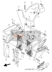 6866529F10DY9, Calca Tapa Radiador Dcha(YR1, Suzuki, 1