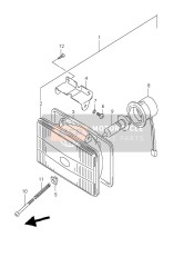 3523005D00, Staffa Supporto Fanale Anterio, Suzuki, 1