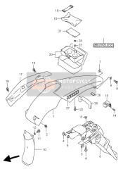 6817129F00GY8, Emblem, Suzuki, 1