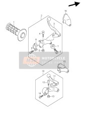 Palanca de la manija izquierda (DR-Z400 E1)