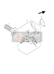 Palanca de la manija izquierda (DR-Z400E E1)