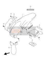 6872113A01GY8, Emblem,Rear, Suzuki, 3