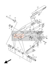 Bras oscillant arrière