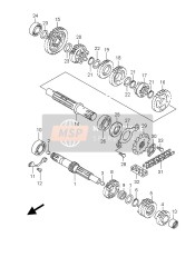 2425125H00, Zahnrad, Suzuki, 3