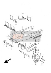 Bras oscillant arrière