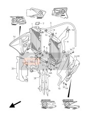 1776137F00YR1, Cover,  Radiator Rh (Yellow), Suzuki, 1