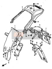 6312044B02, Reinforcement,Rear Fender, Suzuki, 1