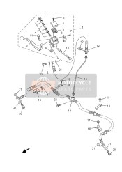 5KM839220000, Levier 2, Yamaha, 2