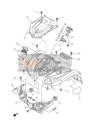 37SF1500J000, Front Fender Assy, Yamaha, 0