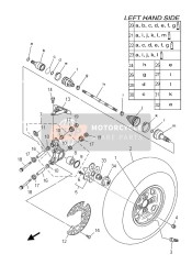 2BGF53900000, Roue Arriere Complet, Yamaha, 0