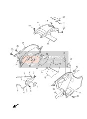 1HPF17F00000, Side Cover Comp. 2, Yamaha, 0